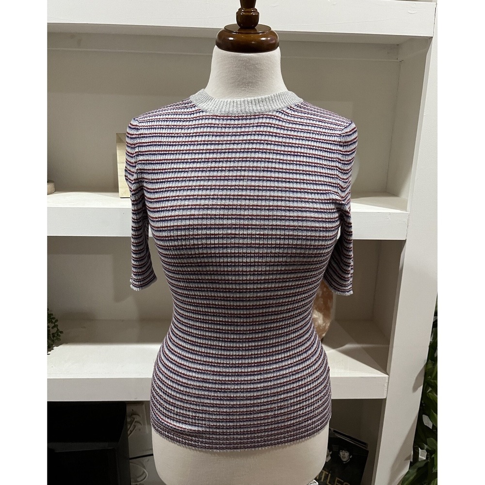 Something Navy Women's Sparkle top Size XS